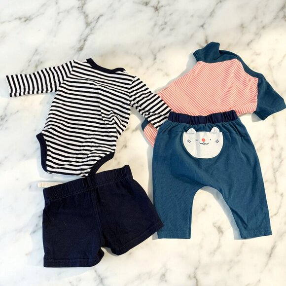 Baby Clothes Bundle Size 0-3 Months Footies Bodysuits Outfits Sets - Picture 10 of 15